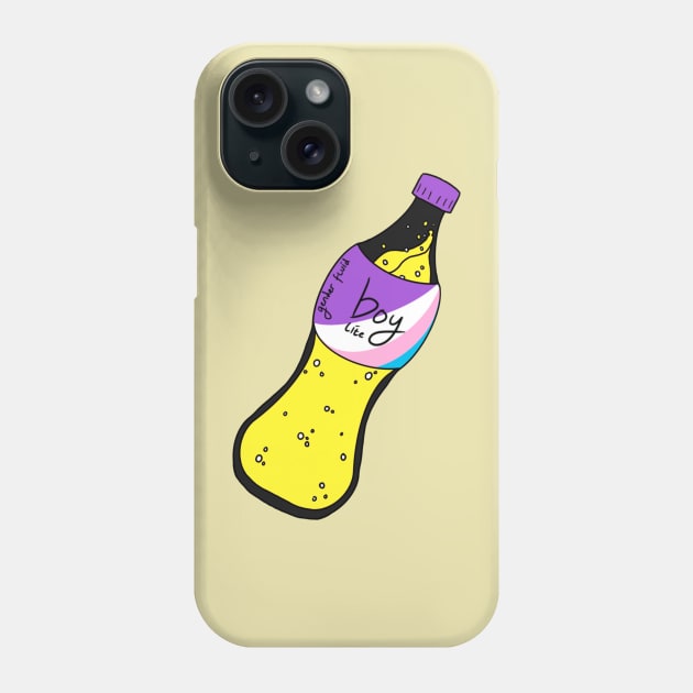 Boy lite bottle (nonbinary) Phone Case by AlexTal