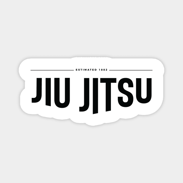 Minimalist Jiu Jitsu Magnet by Claudiaco