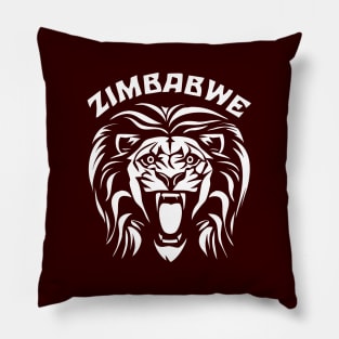 Raoring Lion Face | Zimbabwe Pillow