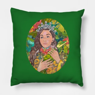 Alligator Flora Princess of the Jungle Pillow