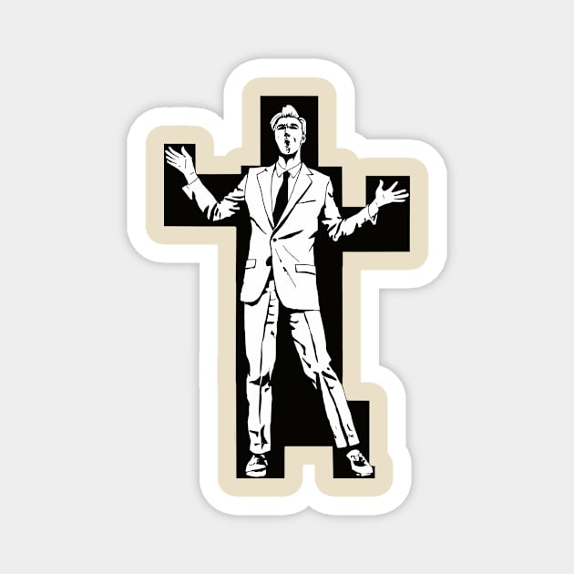 David Byrne Iconic Pose Magnet by FanArts