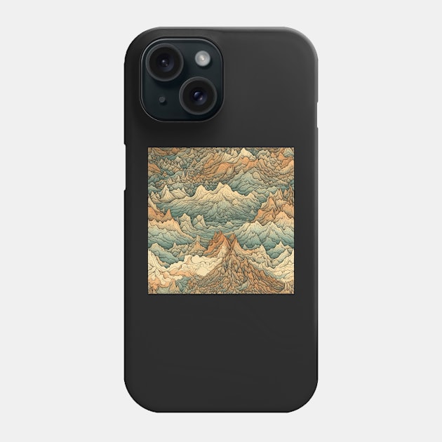 Mountains Painting stylized Phone Case by Kamin42