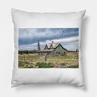 Abandoned in Oklahoma Pillow