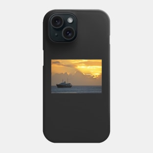 Sunset on Simpon Bay Saint Martin Caribbean Phone Case