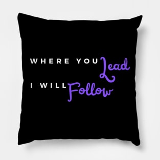 Lead/Follow Pillow