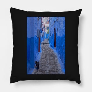 Alley Cat, Chefchaouen. Pillow