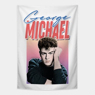 George Michael / 80s Style Retro Fan Art Design Tapestry