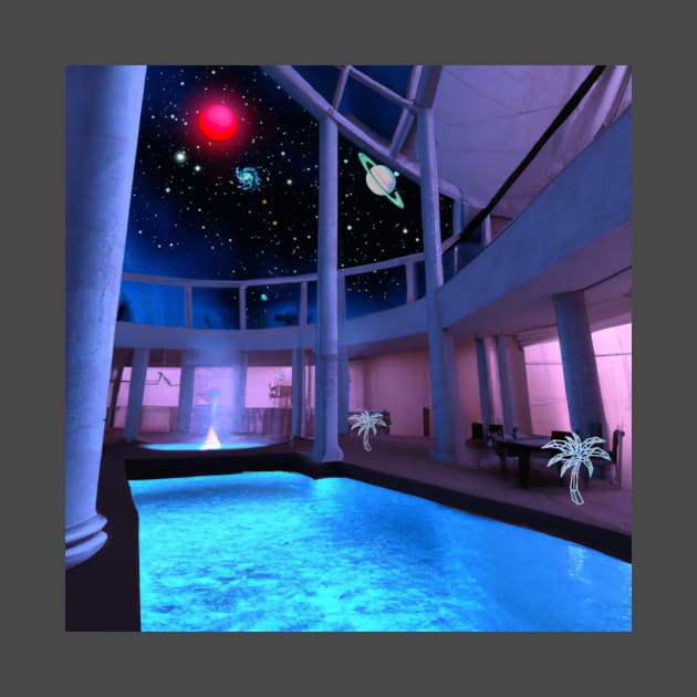 starry pool by lofi_retrowave