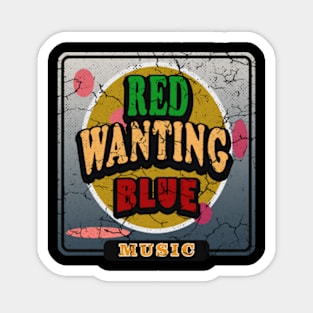 Red Wanting BlueTextdesign Magnet