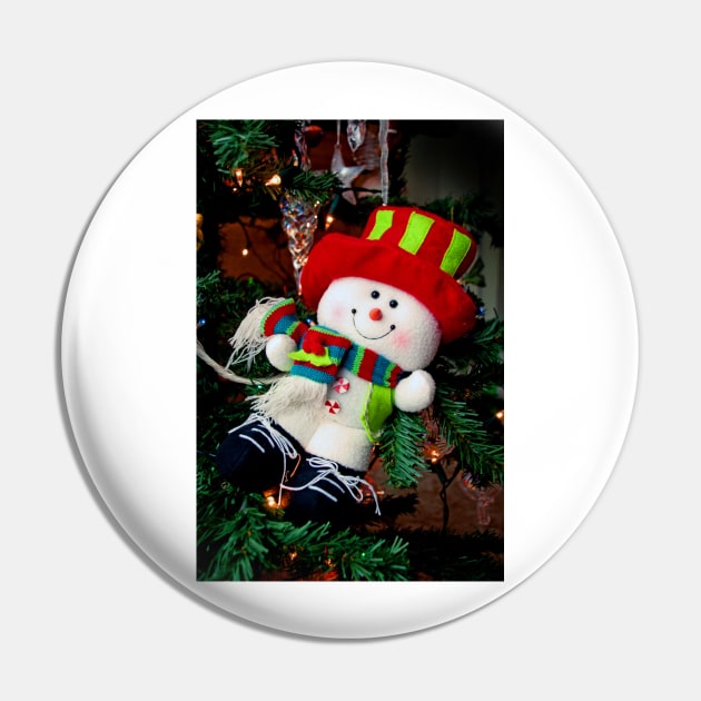 Snowman Christmas Xmas Tree Decoration Pin by AndyEvansPhotos