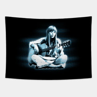 Joni Mitchell Forever Pay Tribute to the Iconic Singer-Songwriter with a Classic Music-Inspired Tee Tapestry