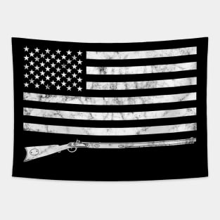 Muzzleloader American Flag 2nd Amendment Tapestry