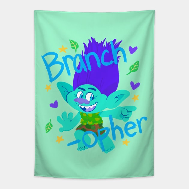 Matching Nicknames - Branch-opher Tapestry by jzanderk