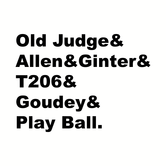 Old Judge & Allen & Ginter - Black Lettering by BlackBoxHobby