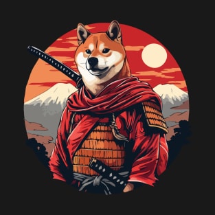 Samurai Shiba Inu Warrior T-Shirt