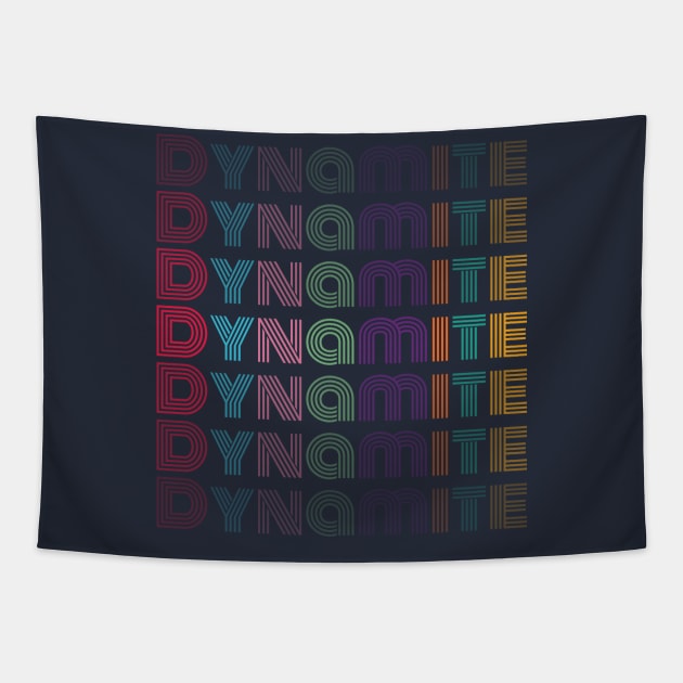 Dynamite Stacked Tapestry by kim.id