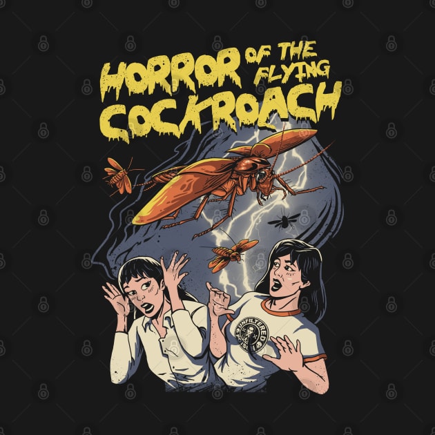 Horror of the Flying Cockroach! by Vincent Trinidad Art