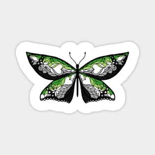 Fly With Pride: Aromantic Flag Butterfly Magnet