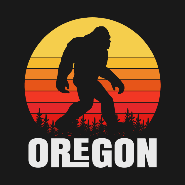 Oregon Bigfoot, Oregon Sasquatch Creature, Cryptid Sunset by ThatVibe