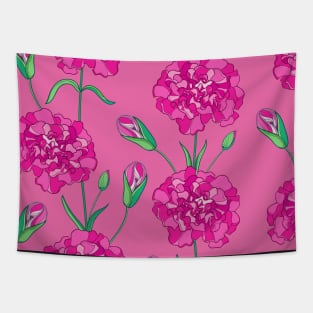 Carnation Flowers Pattern Tapestry