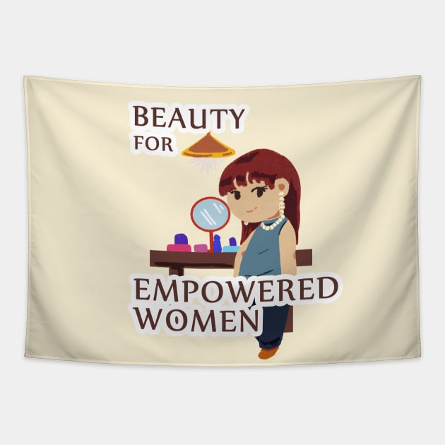 Beauty for Empowered Women - Women's Rights Tapestry by Dearly Mu