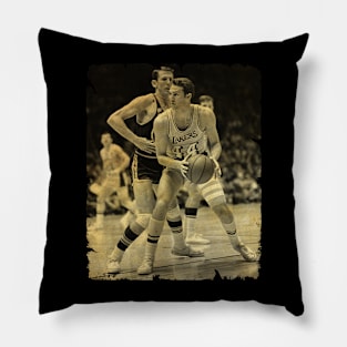 Jerry West - Vintage Design Of Basketball Pillow