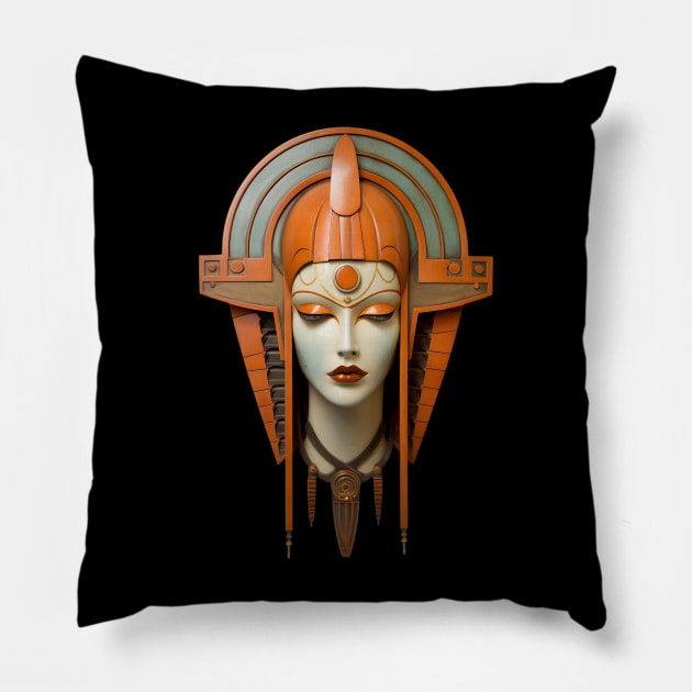 Art Deco Design 07 Pillow by Mistywisp