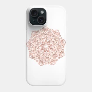 Pretty Rosegold Mandala Phone Case