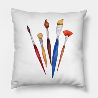 fan of brushes Pillow