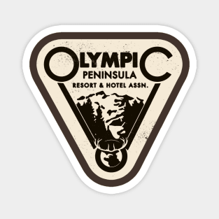 Vintage Olympic Peninsula Resort and Hotel association Magnet