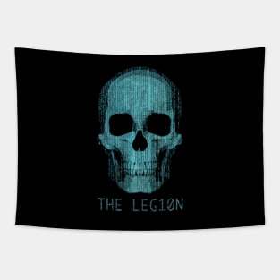 Hacker Nerd Skull Tapestry