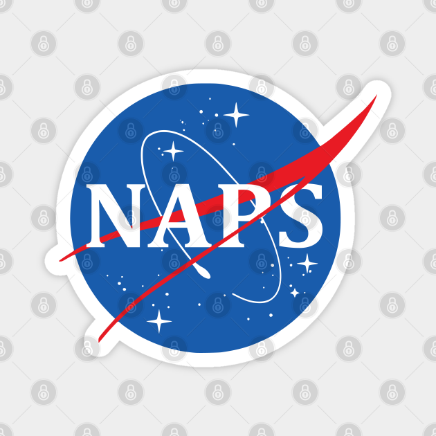 Nasa Logo Naps - Nasa - Magnet | TeePublic