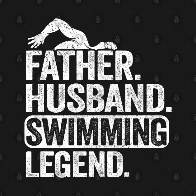 Husband Swimming Legend Swimmer Dad Father's Day by Kuehni