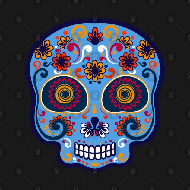 Calavera azul pink by MiRaFoto