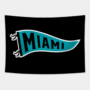 Miami Pennant - Black Tapestry