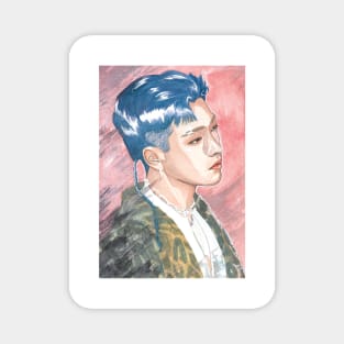 Kim Hongjoong ATEEZ Watercolour Painting Magnet