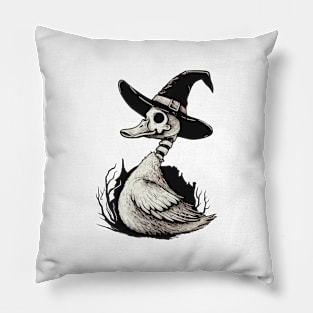 Skeleton Witch Duck Pillow