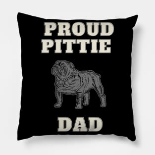 Proud Pittie Dad Pillow