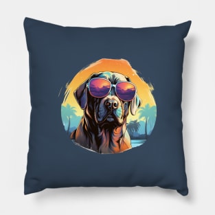 Pawsome Pit Shades: Doggo Delight! Pillow