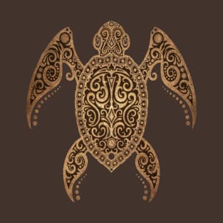 Intricate Brown Sea Turtle T-Shirt