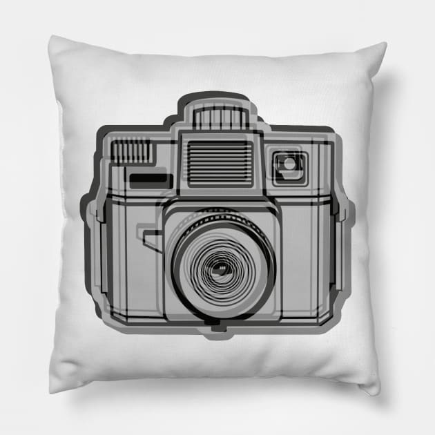 I Still Shoot Film Holga Logo - Black Pillow by istillshootfilm