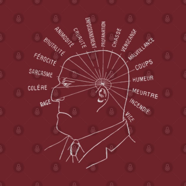 French Phrenology (1907) by Desert Owl Designs