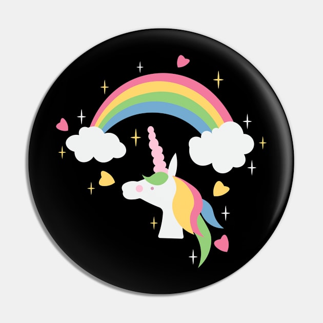 Unicorn Valentines Pin by novaya