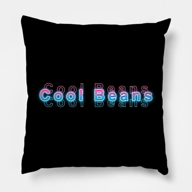 Cool Beans Pillow by Sanzida Design