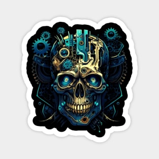 Skull machine Magnet