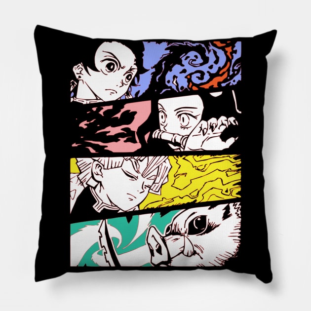 Demon Slayers Kimetsu no Yaiba Pillow by OtakuPapercraft