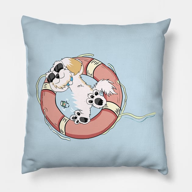 Dogs For Everybody Pillow by timegraf