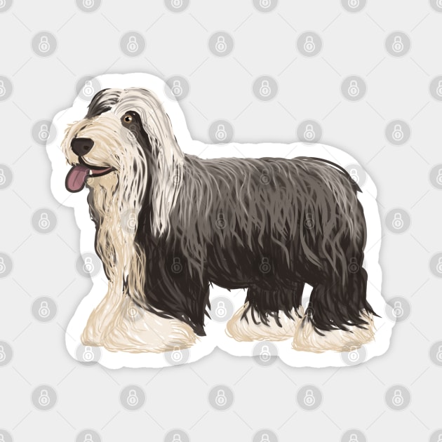 Bearded Collie (Large Design) Magnet by Aeriskate