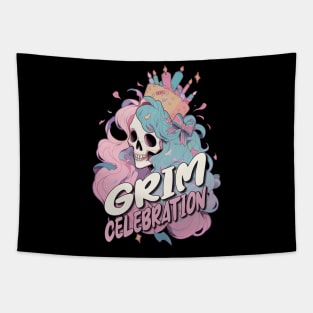 Birthday Skull Fiesta Tapestry