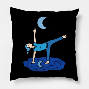 Yoga Half Moon Pose Pillow